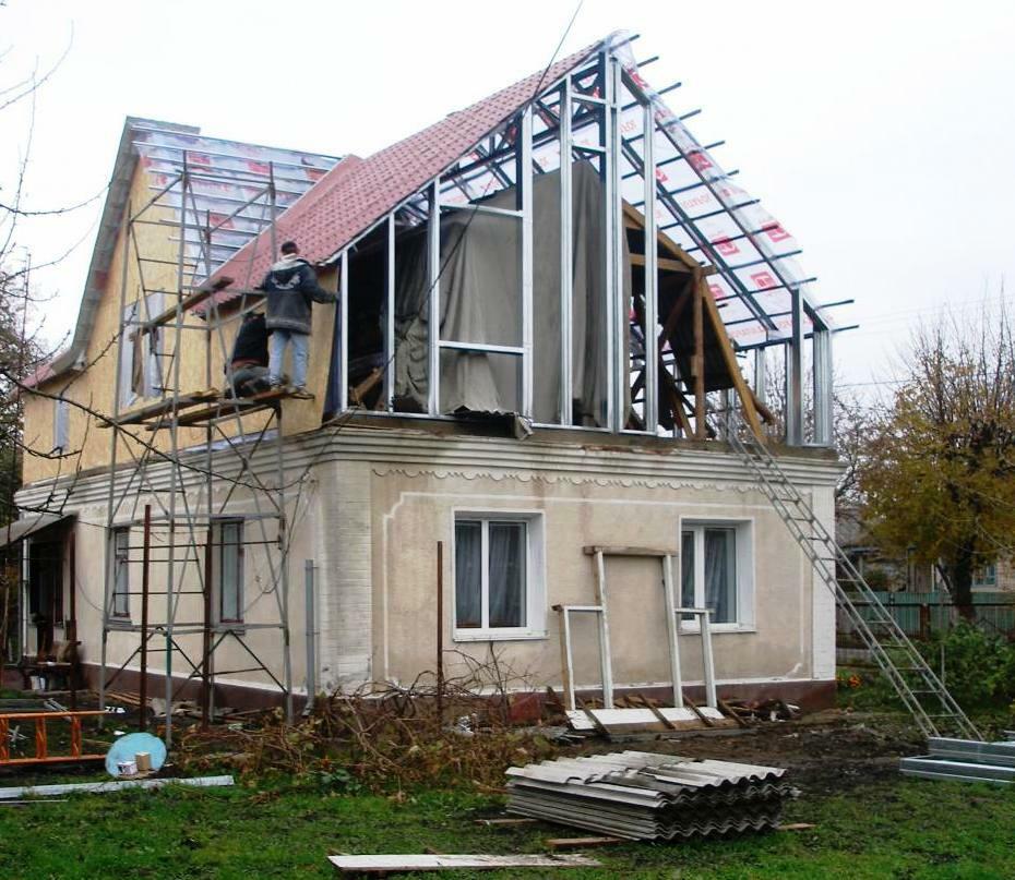 Надстройка этажа (мансарды)